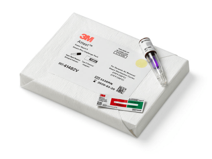 3M™ Attest™ Super Rapid Steam Biological Indicator Challenge Pack with Type 5 CI